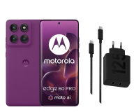 Motorola edge 60 pro 5G 12/512GB Sparkling Grape + Ładowarka 125W - 1373045 - zdjęcie 1